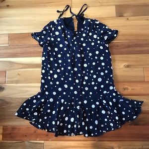 Zara polka dot drop mini dress